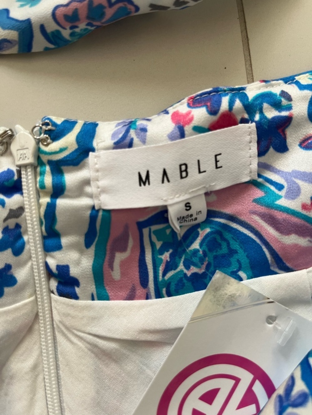Mable High-Rise Paisley Midaxi Skirt in Light Blue with matchy top size small - Picture 9 of 16